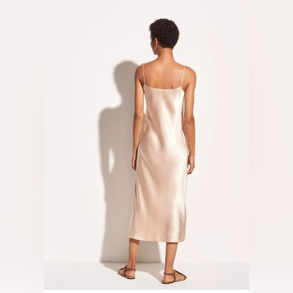 Kamperett Meiere Midi Silk Organza Dress Blush S - Picture 10 of 12